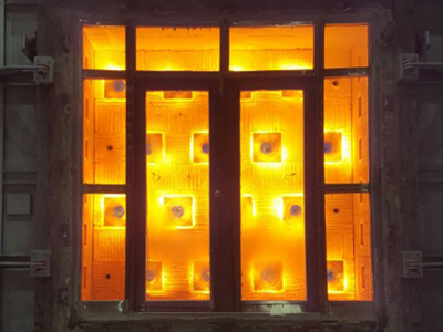 인접창 양개 방화유리문 시험사진